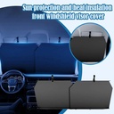 Full Coverage Car Automatic Retractable Shade Curtain UV Blocking & Adjustable Windshield Protector