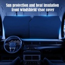 Full Coverage Car Automatic Retractable Shade Curtain UV Blocking & Adjustable Windshield Protector