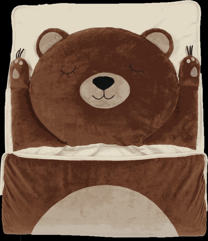 ALHOR Teddy Bear Sleeping Mattress for Children Soft & Cozy Bed Mattress Natural Cotton Filling