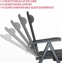 ALHOR Premium Folding Chair with Footrest for Outdoor and Camping |08546|