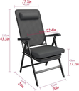 ALHOR Premium Folding Chair with Footrest for Outdoor and Camping |08546|