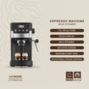 Lepresso Suprema Espresso Machine Advanced Touch Display Milk Steamer & Intuitive Controls |LP004||LPCFFM0004-BK|