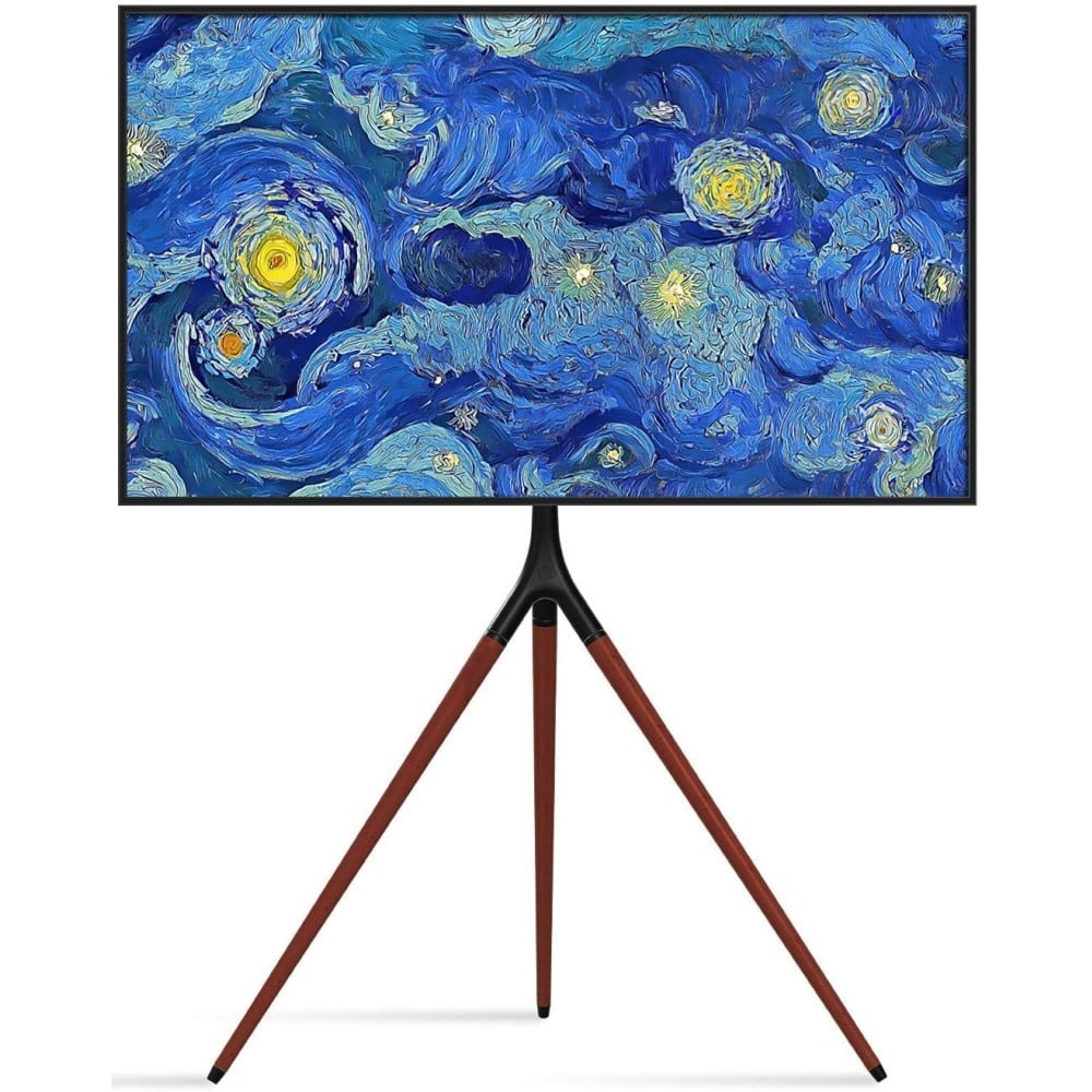 Height Adjustable Sleek Easel Design Tripod Floor TV Stand for 45"- 65" LCD LED Plasma Screens