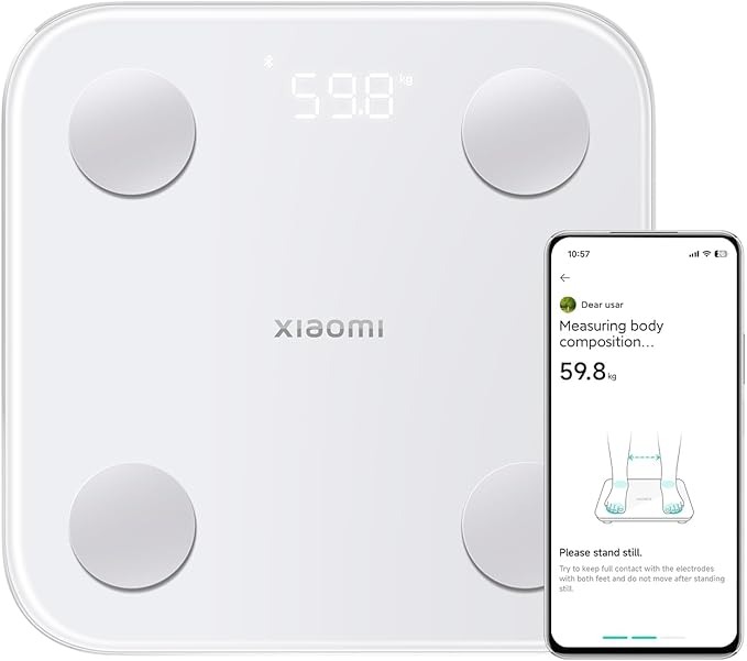 Xiaomi Mijia Body Fat Scale Advanced Dual Frequency Body Composition Scale with 25 Indicators Heart Rate Monitoring & Family Friendly Calibration