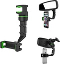 Goui Hook Universal Clip Phone Holder for Car Mirror 360° Rotation and Adjustable |G-CLIP||