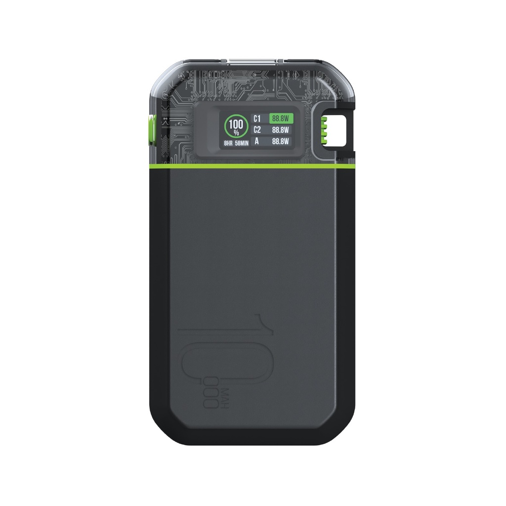 Goui Beast Travel Friendly Super Fast Portable 35W Charger and 10000mAh Power Bank |G-PBTDS10 -TK|