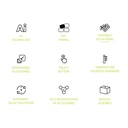 Goui Beast 800W Smartest Portable Power Station Advanced 512WH LiFePO4 Power Source with Voice Control & Smart Tech |G-PB800-K|