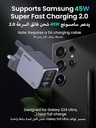 UGREEN Nexode Pro 65W 3 Port GaN Fast Charger with Intelligent Power Distribution Higher Efficiency and Advanced GaN II Technology |X755|