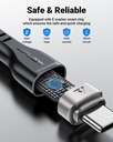 ACEFAST High Power 60W 1.2m Anti-Tangle Magnetic USB-C to USB-C Fast Charging Data Cable |C11-03|