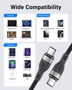 ACEFAST High Power 60W 1.2m Anti-Tangle Magnetic USB-C to USB-C Fast Charging Data Cable |C11-03|