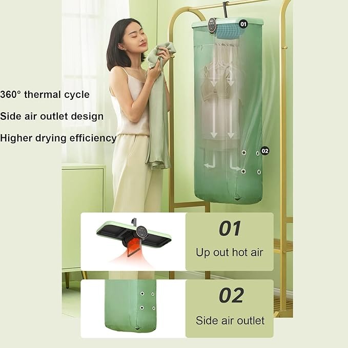 Skrillex Folding Clothes Dryer Compact Efficient Dryer Ideal for Travel & Small Spaces