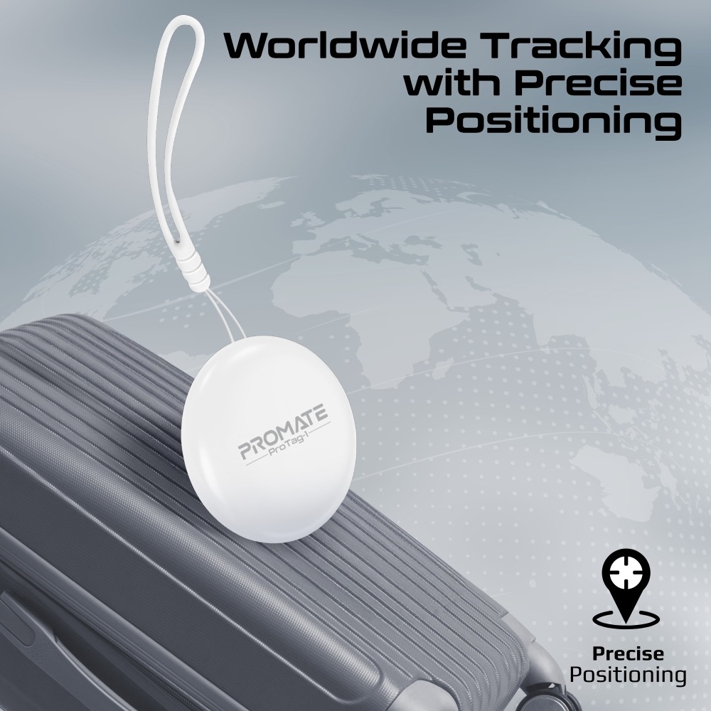 Promate Ultra Compact SMart Precision Tracking WIreless For Apple Find My App |ProTag-1|