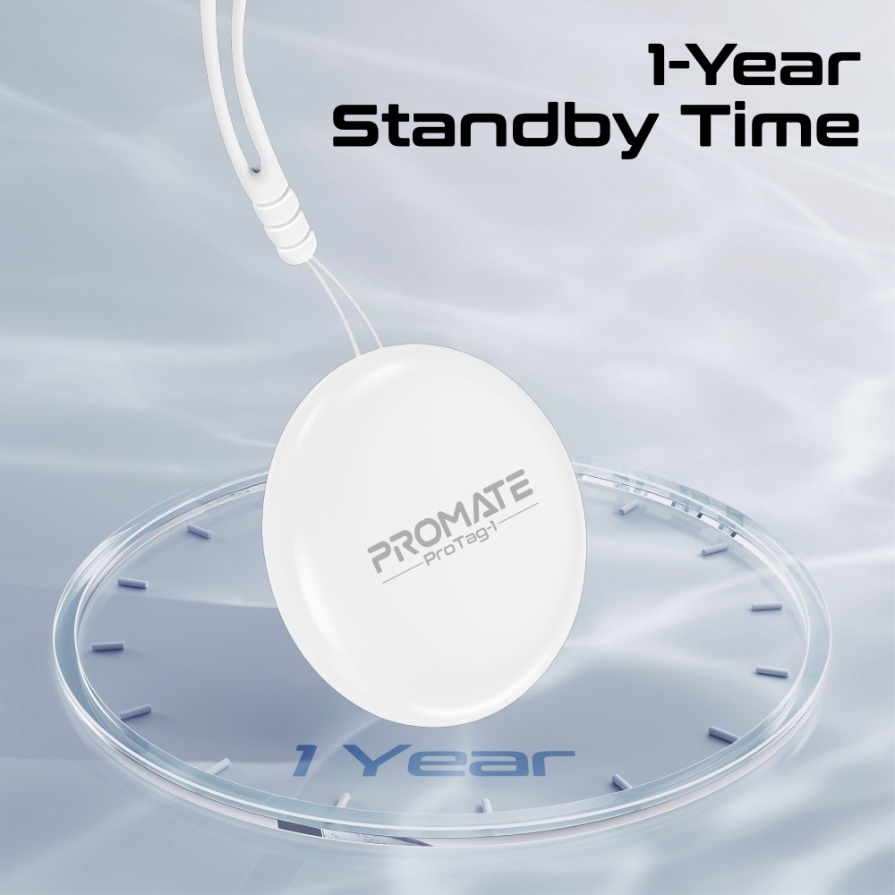 Promate Ultra Compact SMart Precision Tracking WIreless For Apple Find My App |ProTag-1|
