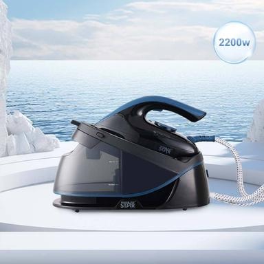 WINNING STAR 2200W Self-Cleaning Ceramic Soleplate Industrial Steam Station Iron  Vertical Steamer for Household and Commercial Use |ST-6129|