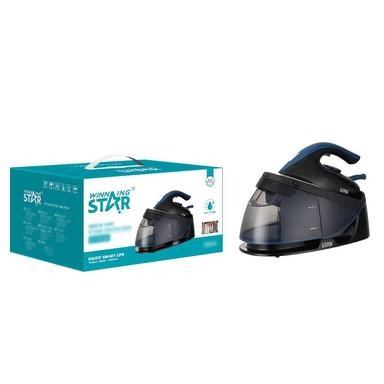 WINNING STAR 2200W Self-Cleaning Ceramic Soleplate Industrial Steam Station Iron  Vertical Steamer for Household and Commercial Use |ST-6129|