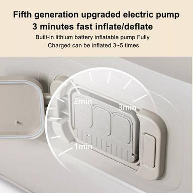 Outdoor Camping One-Click Automatic Inflatable 21-Hole Air Mattress with Built-in 4000mAh Inflator