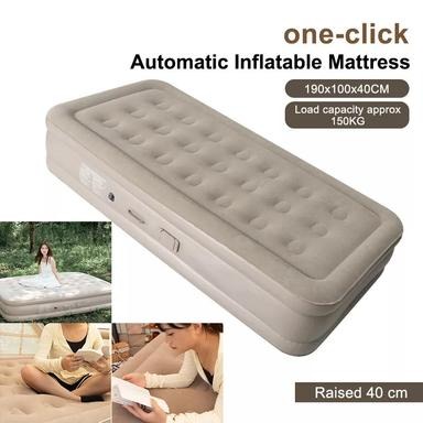 Outdoor Camping One-Click Automatic Inflatable 21-Hole Air Mattress with Built-in 4000mAh Inflator
