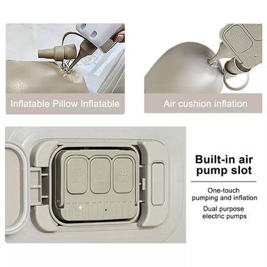Outdoor Camping One-Click Automatic Inflatable 21-Hole Air Mattress with Built-in 4000mAh Inflator