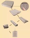 Outdoor Camping One-Click Automatic Inflatable 21-Hole Air Mattress with Built-in 4000mAh Inflator