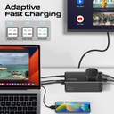 Promate 65W GaNFast Multi Port Power Strip With Universal AC Socket |PowerBrix-GaN65|
