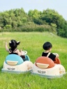 Mommy & Me Kids Electric Bumper Car By 7MD Powerful Dual Motors Single Seat Design and LED Headlights