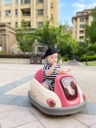 Mommy & Me Kids Electric Bumper Car By 7MD Powerful Dual Motors Single Seat Design and LED Headlights