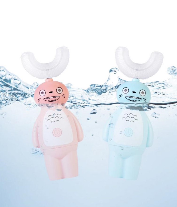 Mommy & Me Children's U Shaped Electric Toothbrush by 7MD Gentle & Effective Oral Care for Kids |MD-020|
