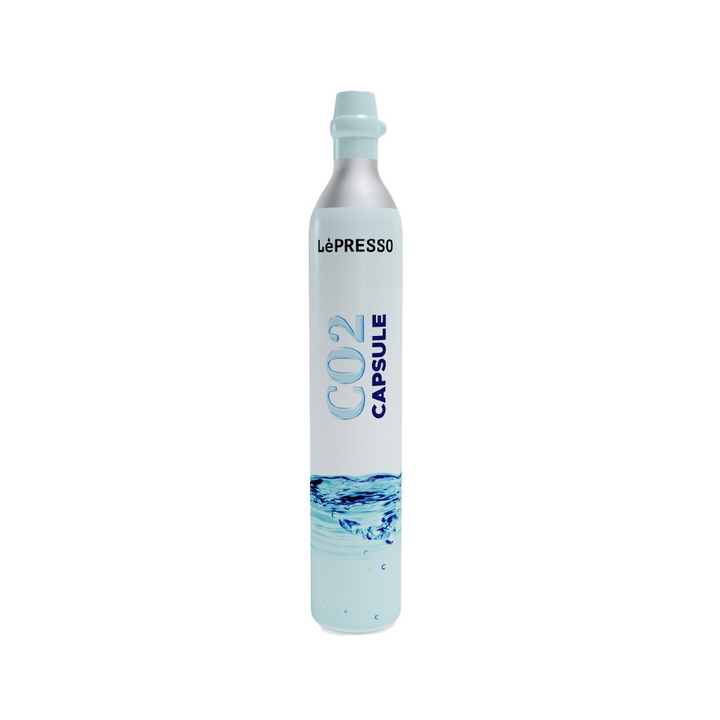 7MD Package Contains 1 x Lepresso Carbonator Instant Sparkling Water Maker with Pressure Gauge and 1 x LePresso CO2 Capsule For Sparkling Water