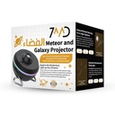 7MD Meteor and Galaxy Projector Mesmerizing Starry Show Meteor Light Effects Adjustable Colorful Projection |7MD-TKQ01|