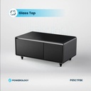 Powerology 93L Fridge Coffee Table with LED Touch Control and HiFi Bluetooth Speakers  |P93CTFBK|