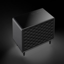 Powerology 93L Fridge Coffee Table with LED Touch Control and HiFi Bluetooth Speakers  |P93CTFBK|