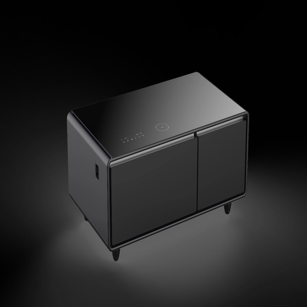 Powerology 93L Fridge Coffee Table with LED Touch Control and HiFi Bluetooth Speakers  |P93CTFBK|