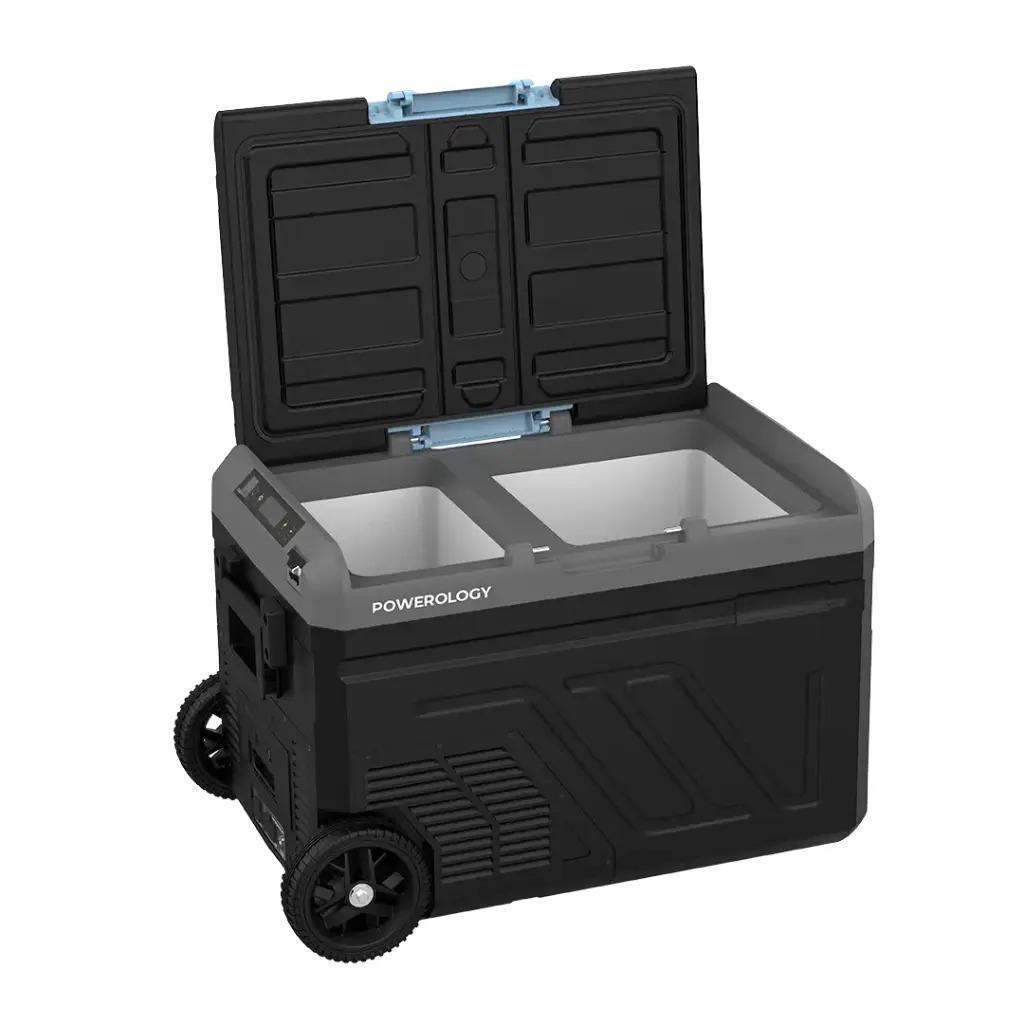Powerology 40L Dual Compartment Smart Fridge and Freezer Portable High Performance Cooling with Smart Features |PP057|