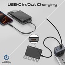 Promate Ultra Compact Aluminum Crafted MagSafe Compatible Wireless Charging PowerBank |Blade-10|