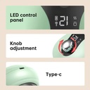 7MD Smart Electric Intelligent Cupping Massager with Red Light Therapy 12 Level Adjustable Pressure LCD Display Heat Function & Multi Mode Breathing for Pain Relief and Muscle Recovery |7MD2496|