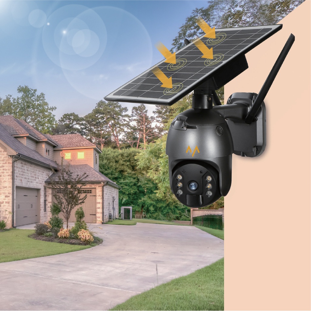 7MD CAMERA INTELLIGENT SOLAR ENERGY ALERT PTZ SECURITY CAMERA WITH NIGHT VISION & WATER-PROOF FUNCTION