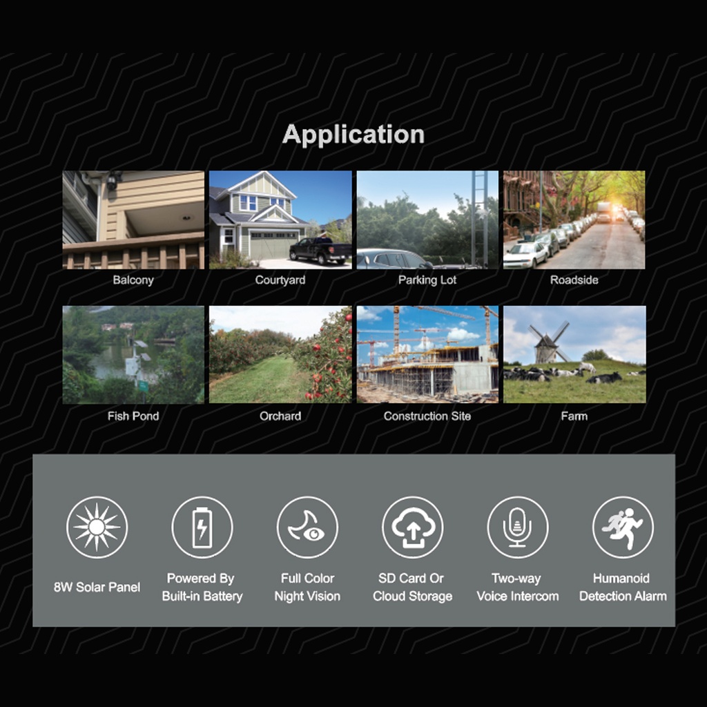 7MD CAMERA INTELLIGENT SOLAR ENERGY ALERT PTZ SECURITY CAMERA WITH NIGHT VISION & WATER-PROOF FUNCTION