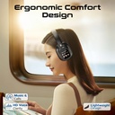 Promate High Definition Hybrid ANC Headphones with Detachable Magnetic LCD Touch Screen Controller |VuTune|