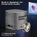 Promate Ultra Mini 1080P Rechargeable Auto Vertical Touch Control Wireless DLP Projector |CubeCast|