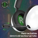 Vertux High Performance Tri Mode Connectivity Lag Free Gaming Headset with Retractable Microphone 80 Hours Playback & HD Quality Sound