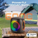 Promate LumiSound™ HD 40W True Wireless Speaker RGB Light Built in Carry Handle Subwoofer and Phone Stand |Strike-40|