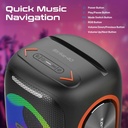 Promate LumiSound™ HD 40W True Wireless Speaker RGB Light Built in Carry Handle Subwoofer and Phone Stand |Strike-40|