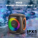Promate LumiSound™ HD 40W True Wireless Speaker RGB Light Built in Carry Handle Subwoofer and Phone Stand |Strike-40|