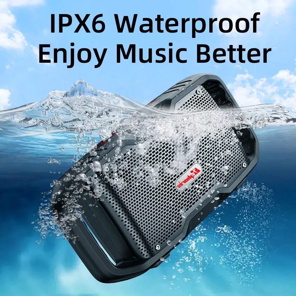 Cyboris 10000mAh 120W Deep Bass Multi Sync and DSP Audio Technology IPX6 Waterproof Powerful Wireless Speaker |Motor Boom X10|