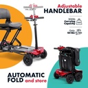 7MD High Performance Four Wheel Electric Automatic Folding Mobility Scooter for Disable Persons with Remote Control