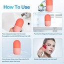 Silicone Ice Face Roller Ball Massager Pore Shrinking Edema Relief Acne Reduction Fine Line Removal Cold Therapy Beauty Tool