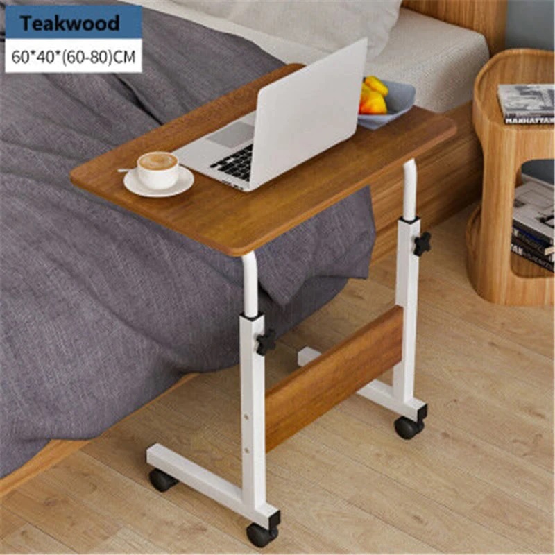 Home Mobile Laptop Desk Bedside Computer Table Mobile Adjustable Laptop Table Height Side Study Table Liftable Computer Stand |226560|