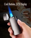 7MD Premium Cigar Torch Lighter Triple Adjustable Jet Flame Rechargeable & Windproof