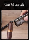 7MD Premium Cigar Torch Lighter Triple Adjustable Jet Flame Rechargeable & Windproof