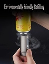 7MD Premium Cigar Torch Lighter Triple Adjustable Jet Flame Rechargeable & Windproof